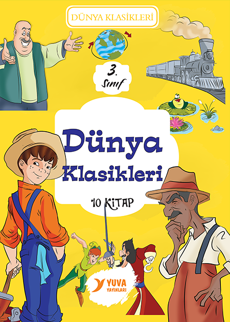 Yuva Yayınları 3.Sınıf Dünya Kılasikleri Kutulu Set (100 Temel Eser ) 10 Kitap