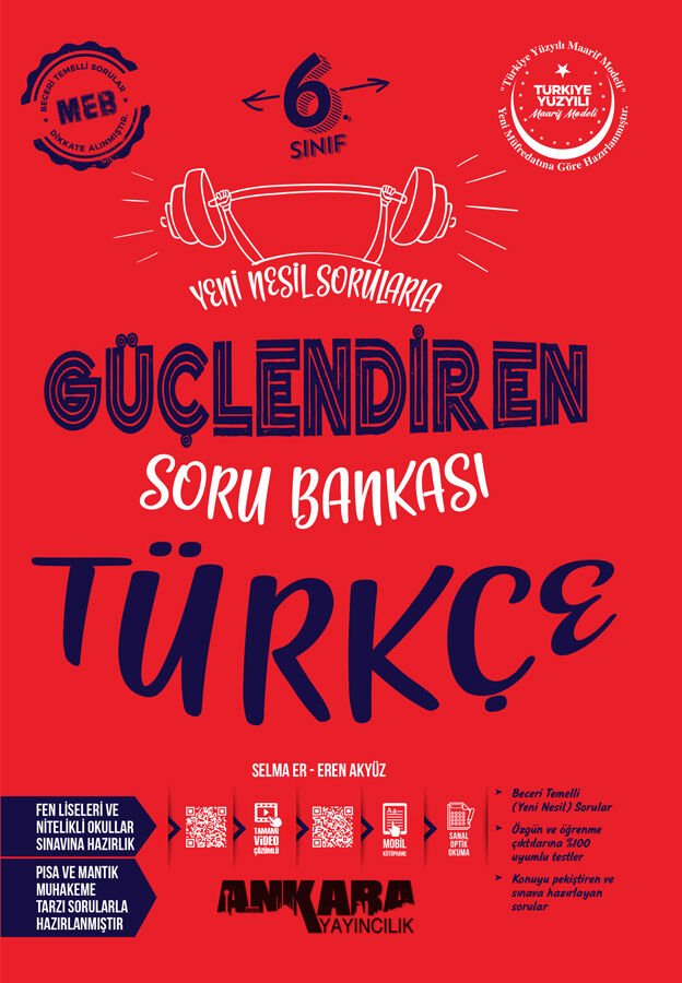 2026 Ankara yayıncılık 6.Sınıf Türkçe Soru Bankası
