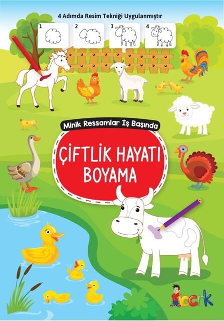 Bıcırık Yayınları Minik Ressam İş Başında - Çiftlik Hayatı Boyama