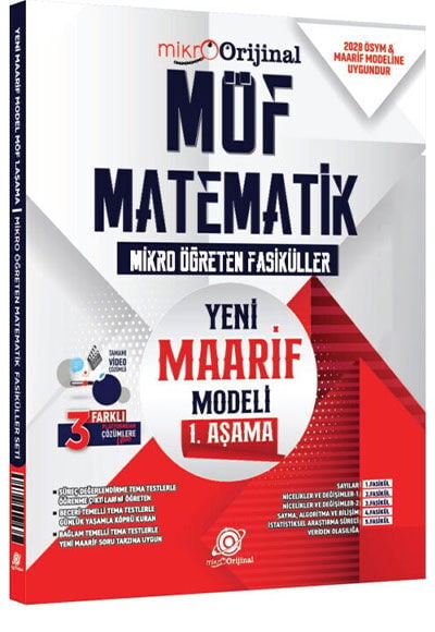 2027 Orijinal Yayınları Tyt Matematik Mikro Orijinal Möf Maarif Model 1.Aşama Fasikül Seti