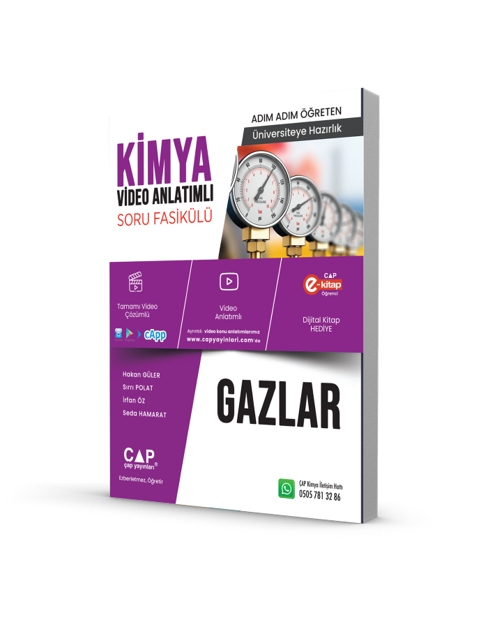 2026 Çap Yayınları Kimya  Gazlar Fasikül Soru Bankası