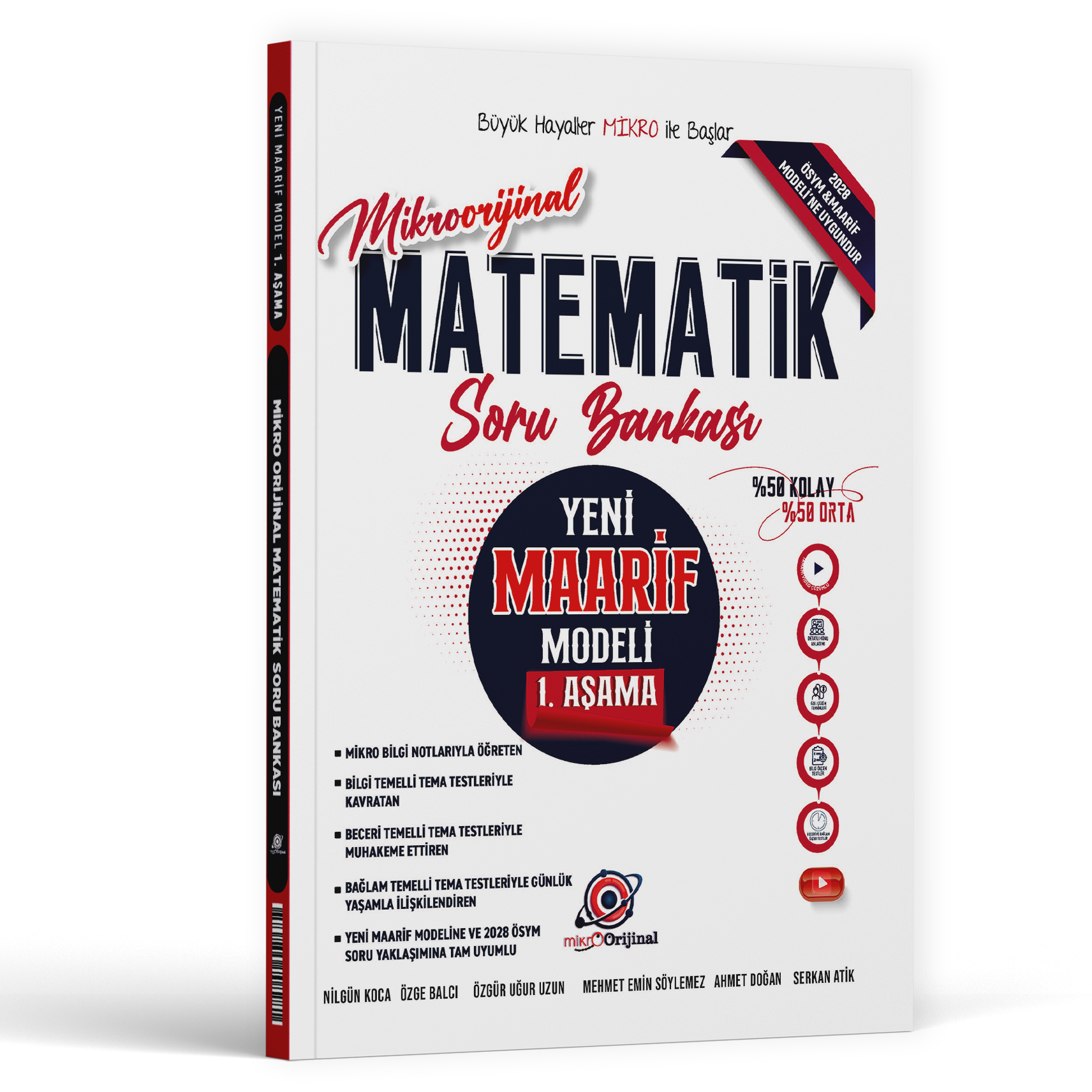 2027 Orijinal Yayınları Tyt Mikro Matematik Maarif Model 1.Aşama Soru Bankası