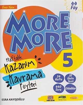 More & More 5.Sınıf Haftalık Kazanım Kavrama Föyleri (40 Föy)