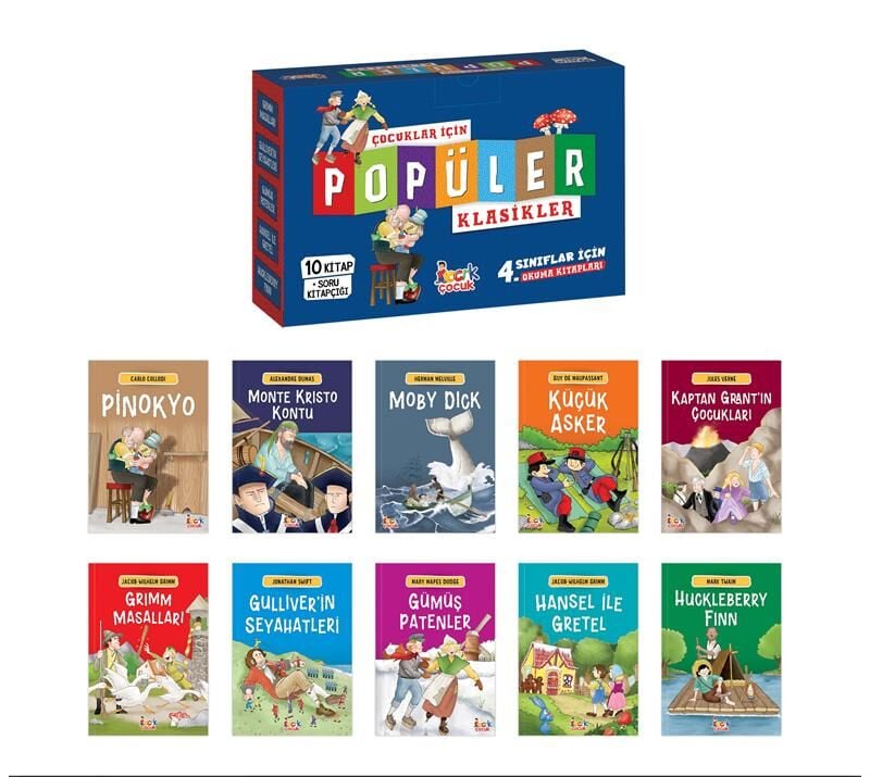 Bıcırık Yayınları Popüler Klasikler_Çocuklar İçin (10 Kitap+Sk)