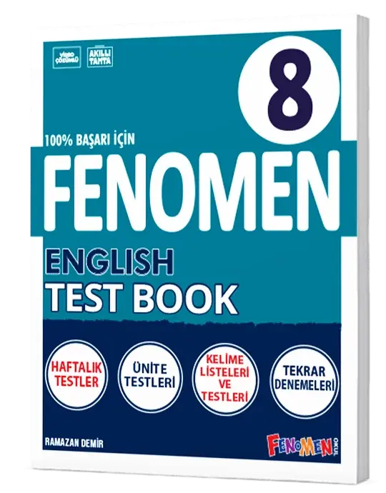 2027 Fenomen Yayıncılık 8.Sınıf English Test Book ( İngilizce Soru Bankası )