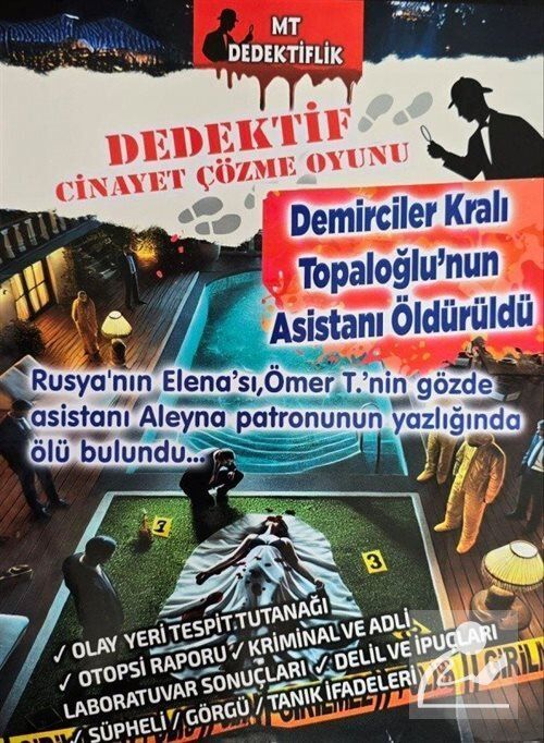 Dedektiflik Cinayet Çözme Oyunu - Demirciler Kralı Topaloğlu'nun Asistanı Öldürüldü