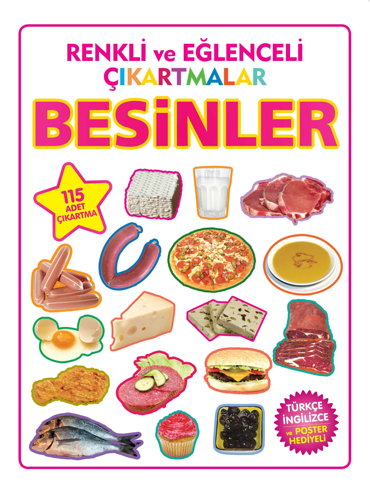 Parıltı Yayıncılık Renkli Ve Eğlenceli Çıkartmalar Besinler