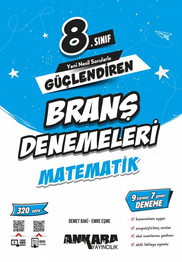 2026 Ankara Yayıncılık 8.Sınıf Güçlendiren Matematik Branş Denemeleri 2026