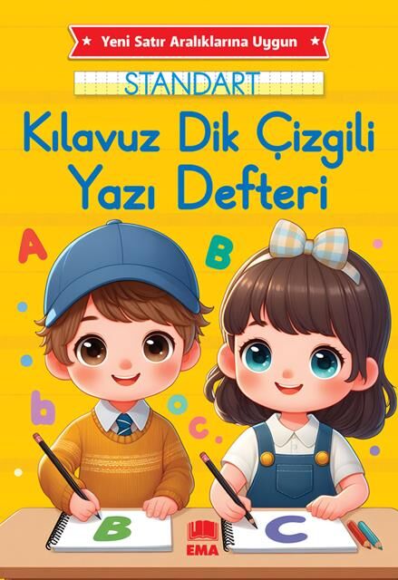 Ema Kitap Kılavuz Dik Çizgili Yazı Defteri (17*24 Ebat)