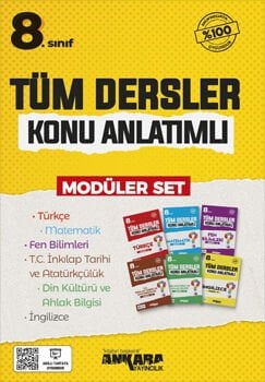 Ankara Yayıncılık 8. Sınıf Tüm Dersler Konu Anlatımlı Modüler Set 2026