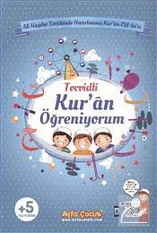 Tecvidli Kur'An Öğreniyorum (Mavi) (Kod:Ayfa161M)