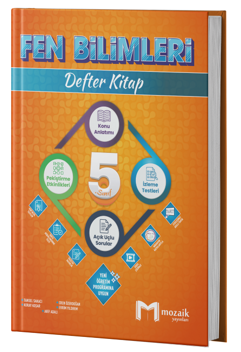 2026 Mozaik Yayınları 5.Sınıf Fen Bilimleri Defter Kitap