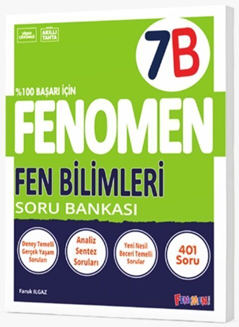 2026 Fenomen Yayıncılık 7.Sınıf Fen Bilimleri B Soru Bankası