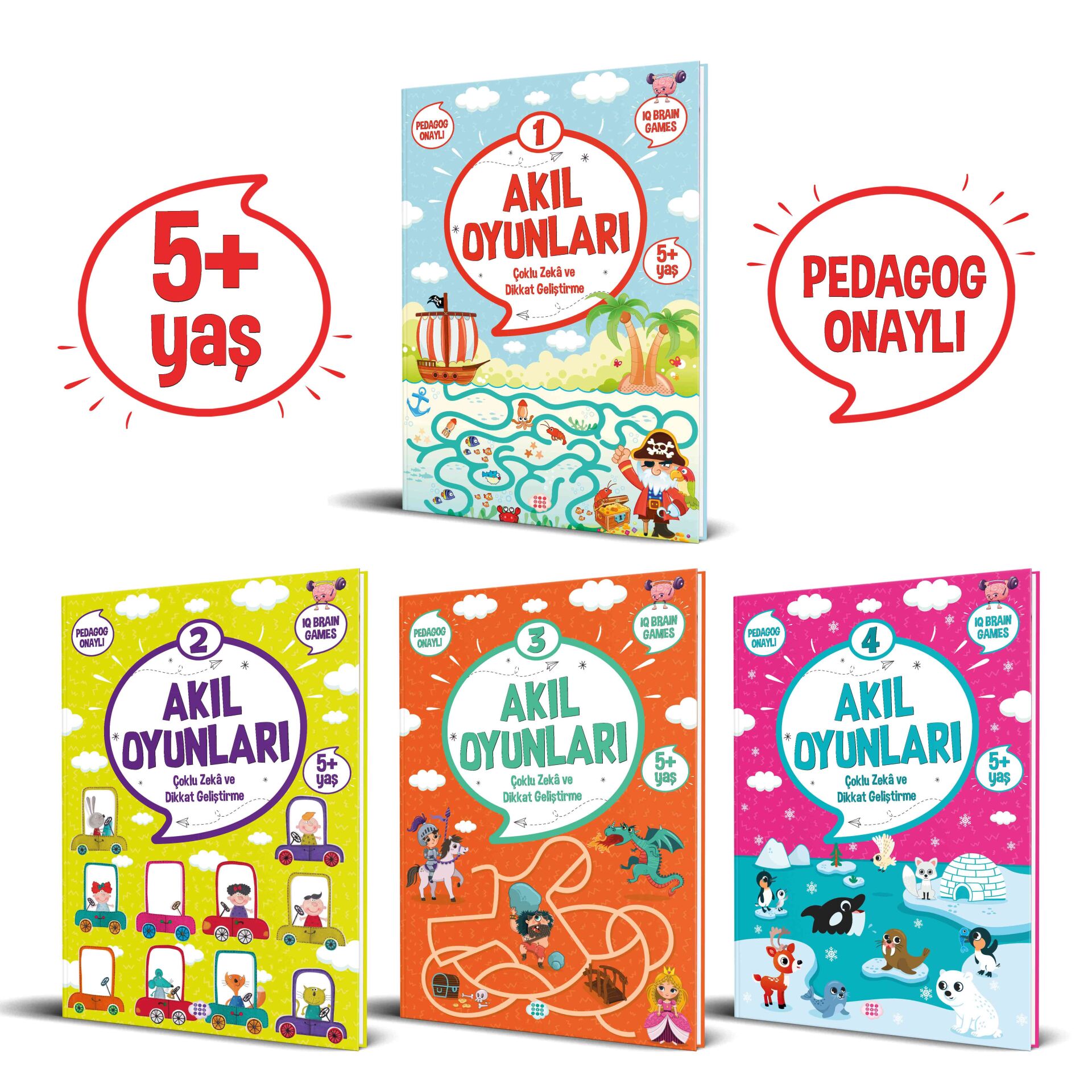 Akıl Oyunları Serisi (5+ Yaş)(4 Kitap Set)