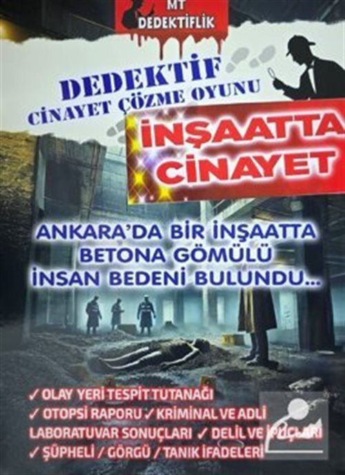 Dedektiflik Cinayet Çözme Oyunu Ankarada Bir İnşaatta Cinayet / Ankara'da Bir İnşaatta Betona Göm...
