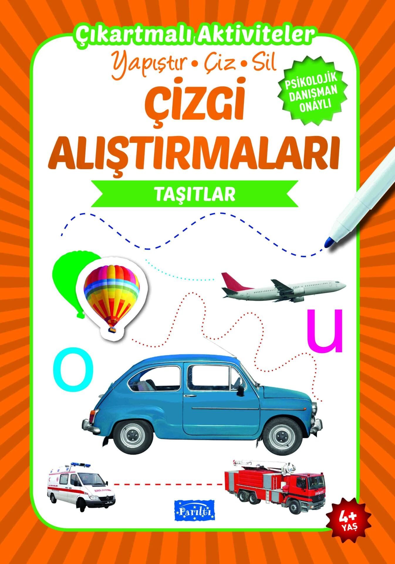 Parıltı Yayıncılık Çizgi Alıştırmaları Taşıtlar 4+ Yaş