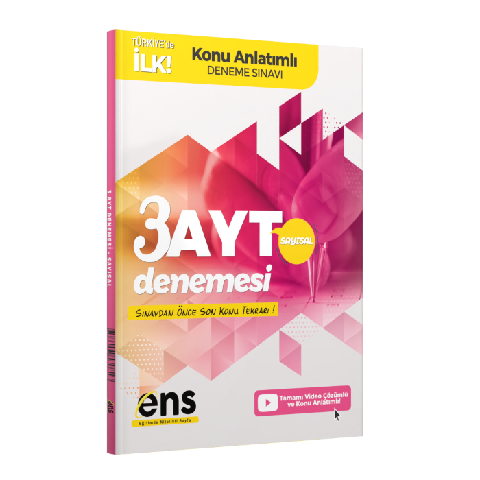 Ens Destek Yayınları Ayt Sayısal 3'Lü Deneme