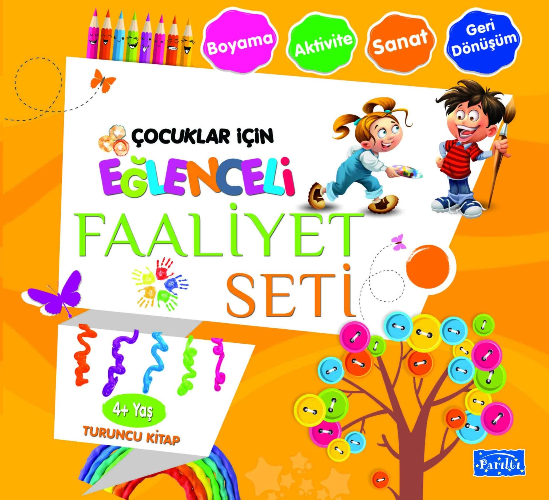Parıltı Yayıncılık Eğlenceli Faaliyet Seti - Turuncu Kitap