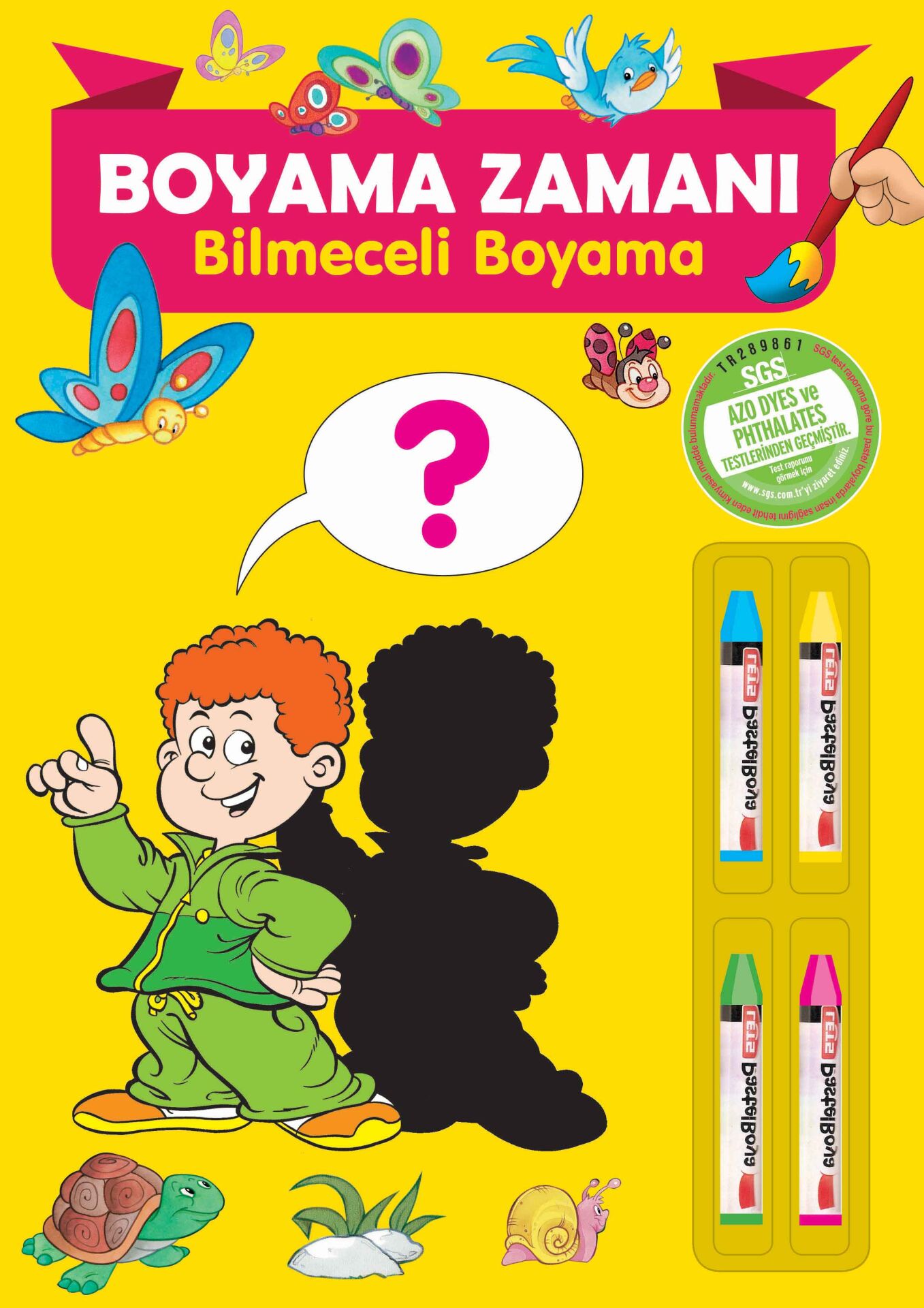Parıltı Yayıncılık Boyama Zamanı Bilmeceli Boyama Kalem Hediyeli