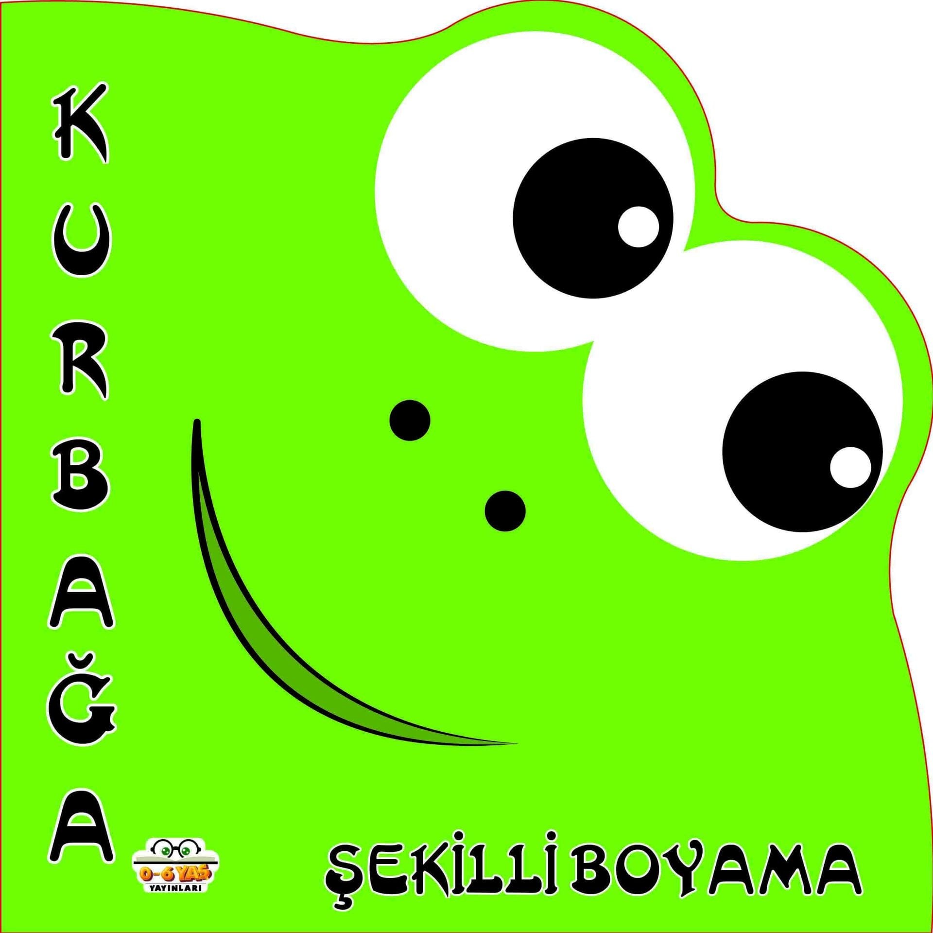 0-6 Yaş Yayınları Şekilli Boyama  Kurbağa