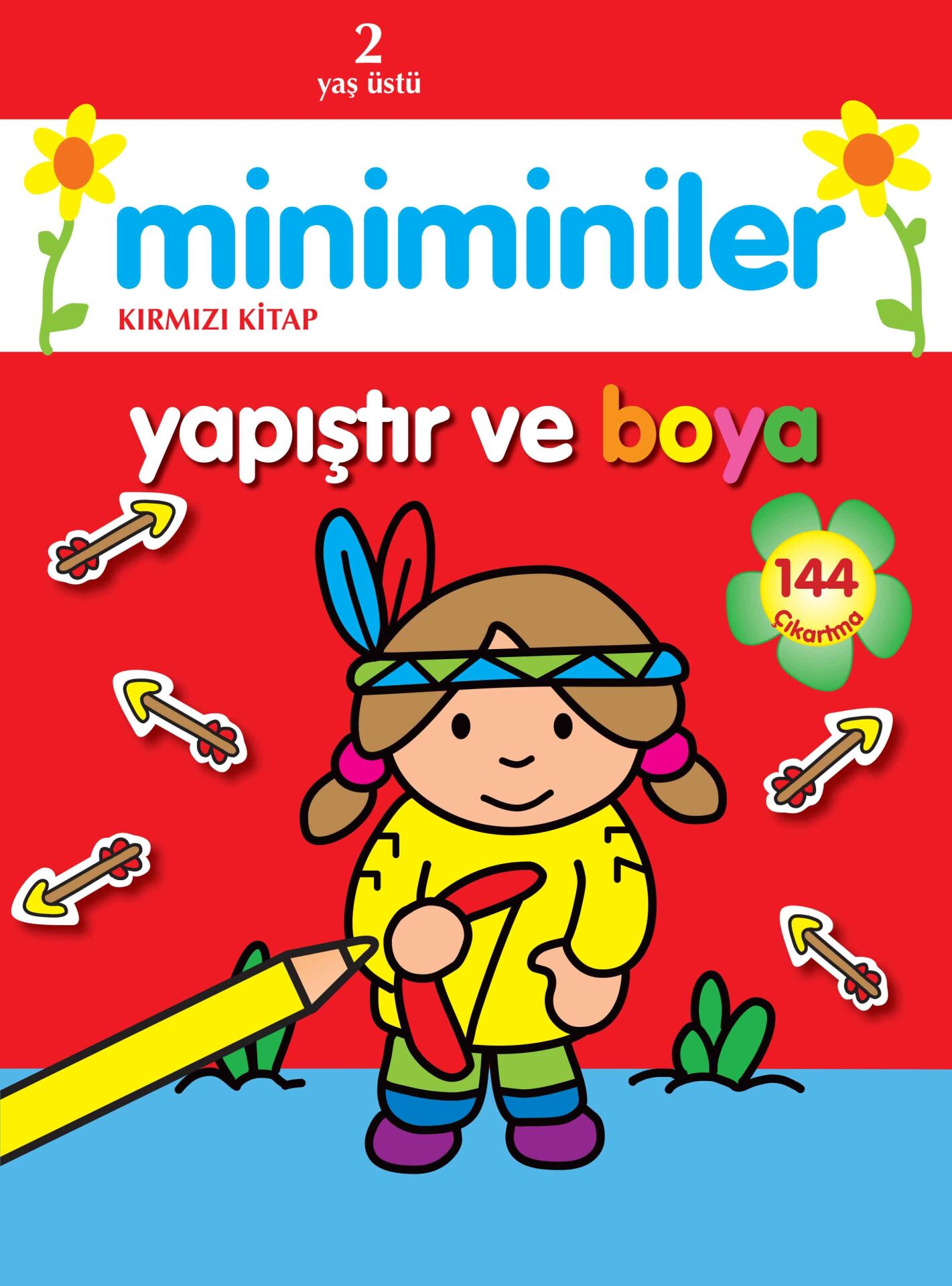 Parıltı Yayıncılık Miniminiler Yapıştır Ve Boya (Kırmızı Kitap)