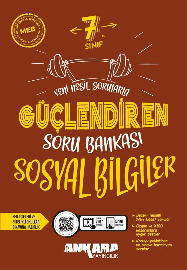 Ankara Yayıncılık 7. Sınıf Güçlendiren Sosyal Bilgiler Soru Bankası 2026