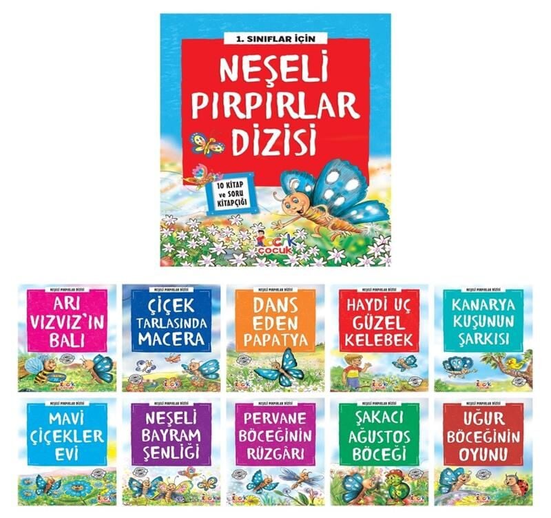 Bıcırık Yayınları 1.Sınıf Neşeli Pırpırlar Dizisi (10 Kitap+Sk)