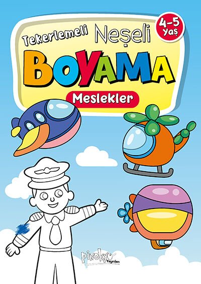 Pinokyo Yayınları Neşeli Boyama Meslekler 4-5 Yaş