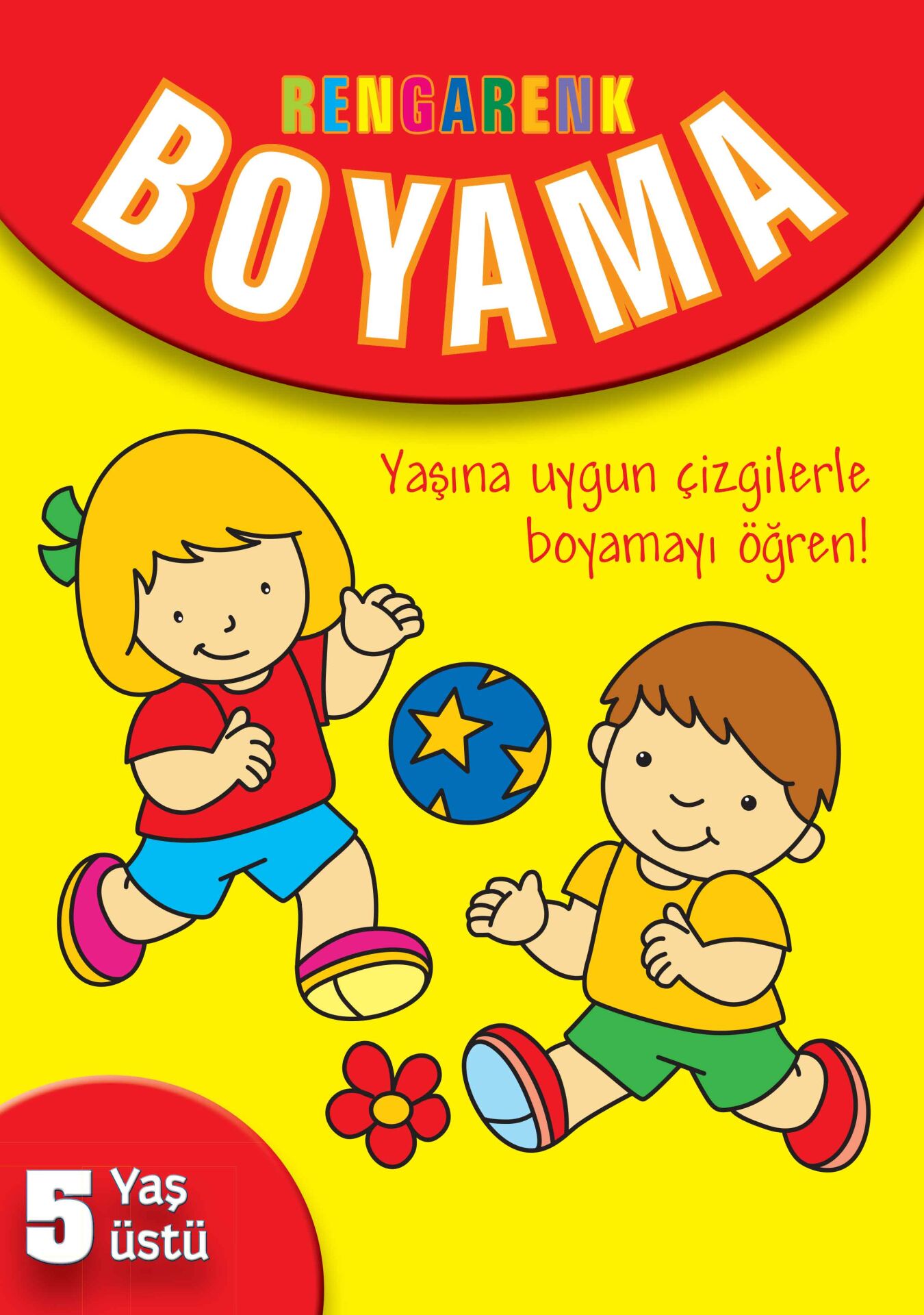 Parıltı Yayıncılık Rengarenk Boyama  Sarı Kitap 5+ Yaş