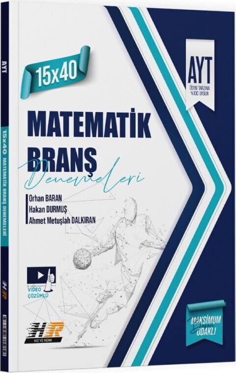 2027 Hız ve Renk Yayınları AYT Matematik 15 x 40 Denemeleri