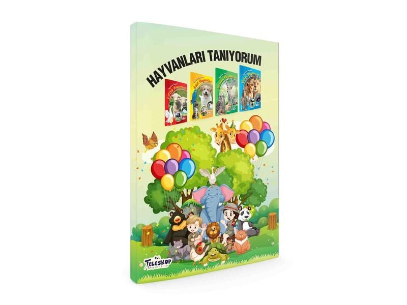 Teleskop Hayvanları Tanıyorum 4 Kitap Set