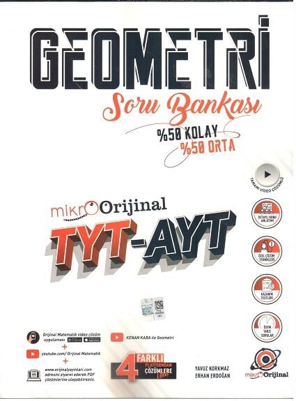 2027 Orijinal Yayınları Tyt Ayt Mikro Geometri Soru Bankası