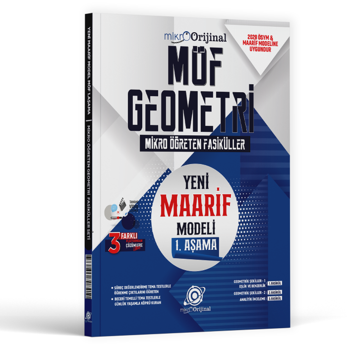 2027 Orijinal Yayınları Tyt-Ayt Mikro Möf Geometri Fasikülleri Maarif Model 1.Aşama