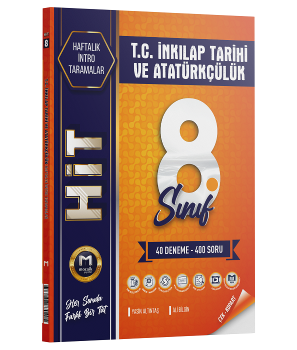2027 Mozaik Yayınları 8.Sınıf İnkılap Tarihi Ve Atatürkçülük 40 Lı Hit Deneme