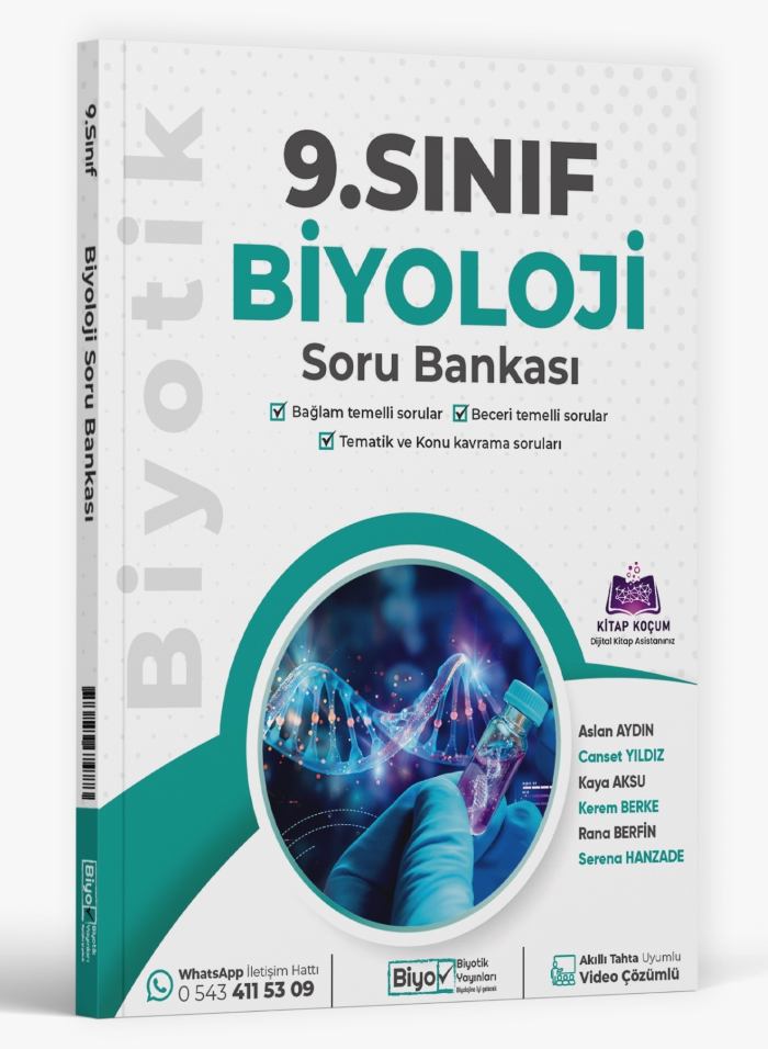 2027 Biyotik Yayınları 9.Sınıf Biyoloji Soru Bankası