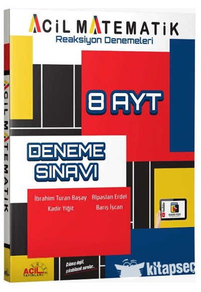2027 Acil Yayınları AYT Matematik Reaksiyon 8 li Denemeleri