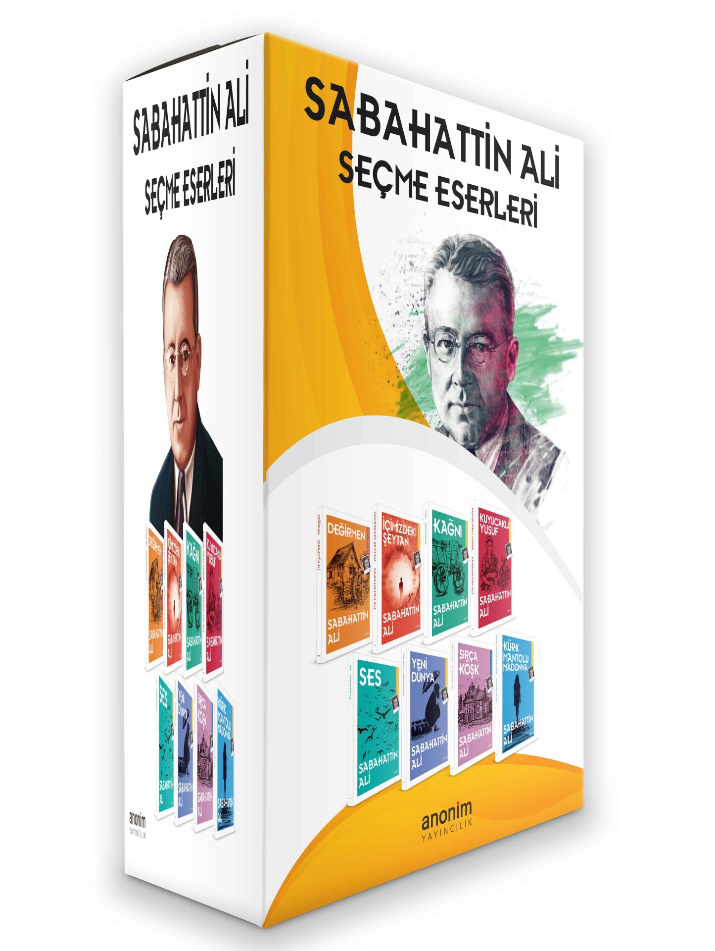 Anonim Yayıncılık Sabahattin Ali Seçme Eserleri 8 Kitap Kutulu Set