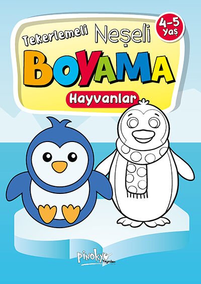 Pinokyo Yayınları Neşeli Boyama Hayvanlar 4-5 Yaş