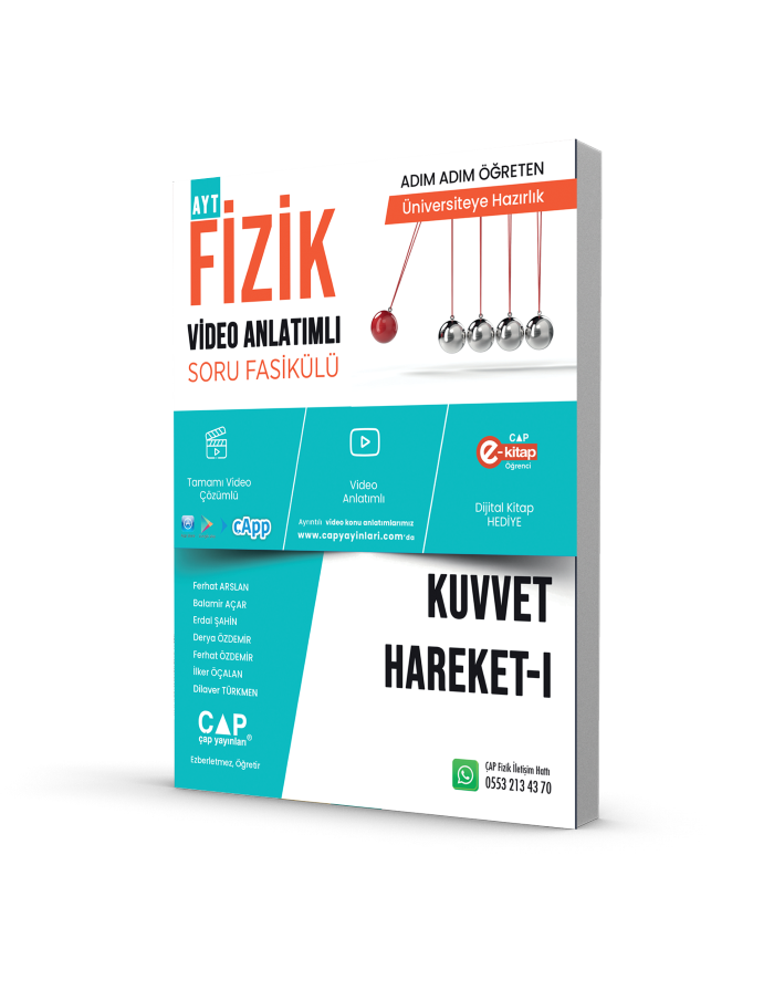 Çap Yayınları Fizik Kuvvet Hareket 1 Video Anlatımlı Soru Fasikülü