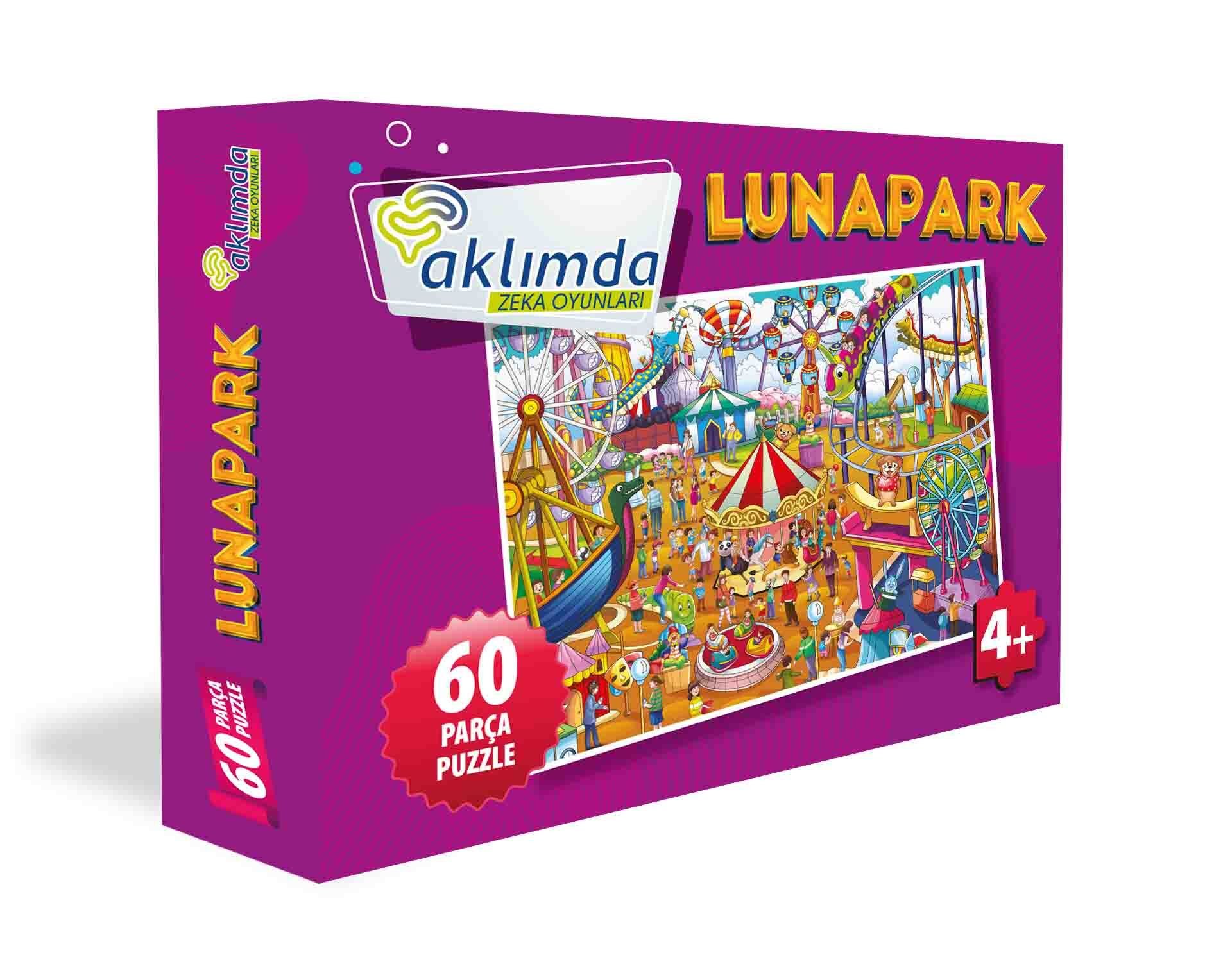 Aklımda Zeka Oyunları Lunapark 60 Parça Puzzle 4+ Yaş