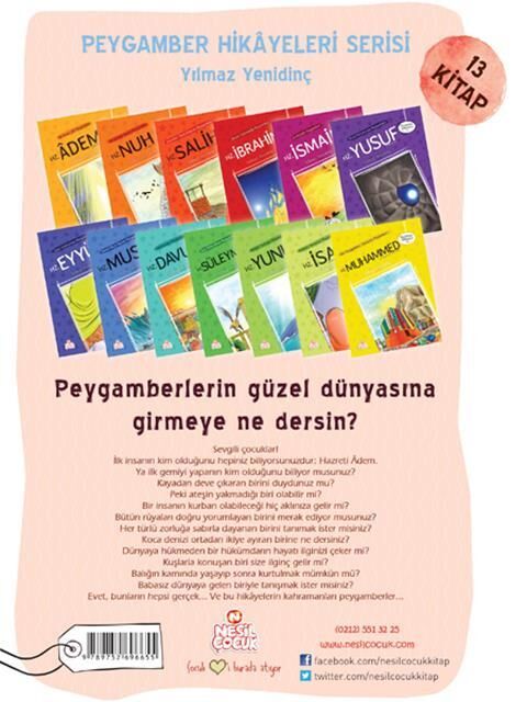 Nesil Çocuk Peygamber Hikayeleri Serisi 13 Kitap