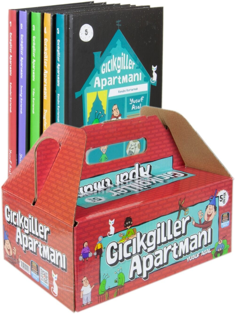 Mercan Okul Yayınları Gıcıkgiller Apartmanı Serisi Yusuf Asal - 5 Kitap