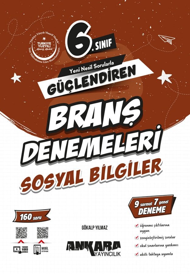 2026 Ankara Yayınları 6.Sınıf Güçlendiren Sosyal Bilimleri Branş Denemeleri