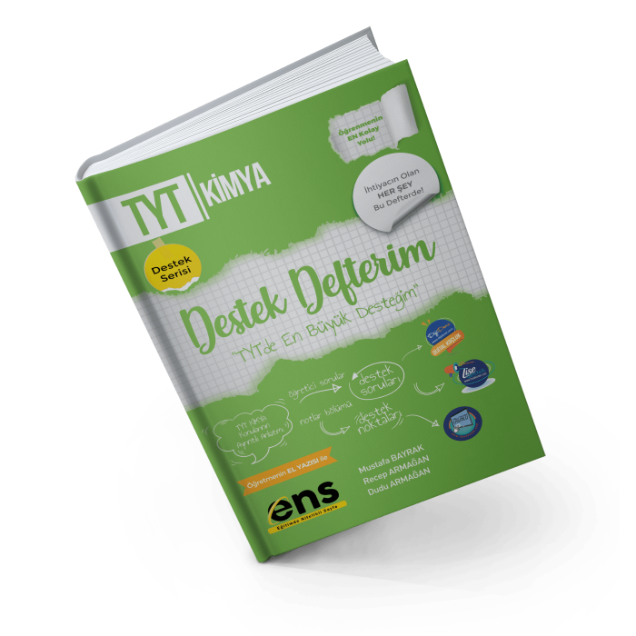 Ens Destek Yayınları Tyt Kimya Destek Defterim