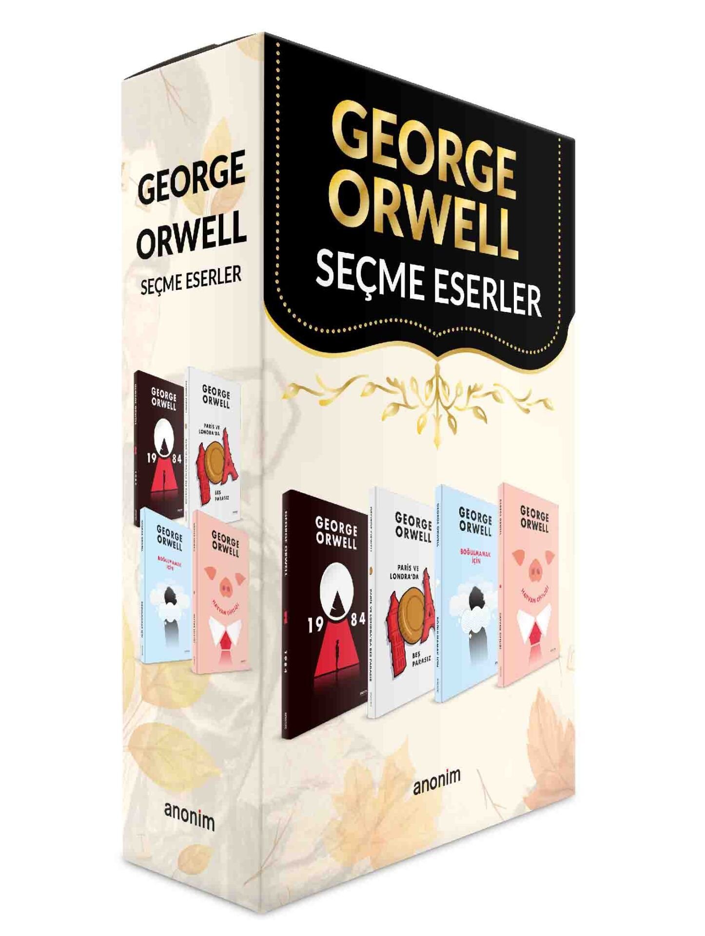 Anonim Yayıncılık George Orwell Seçme Eserleri Seti - 4 Kitap Takım