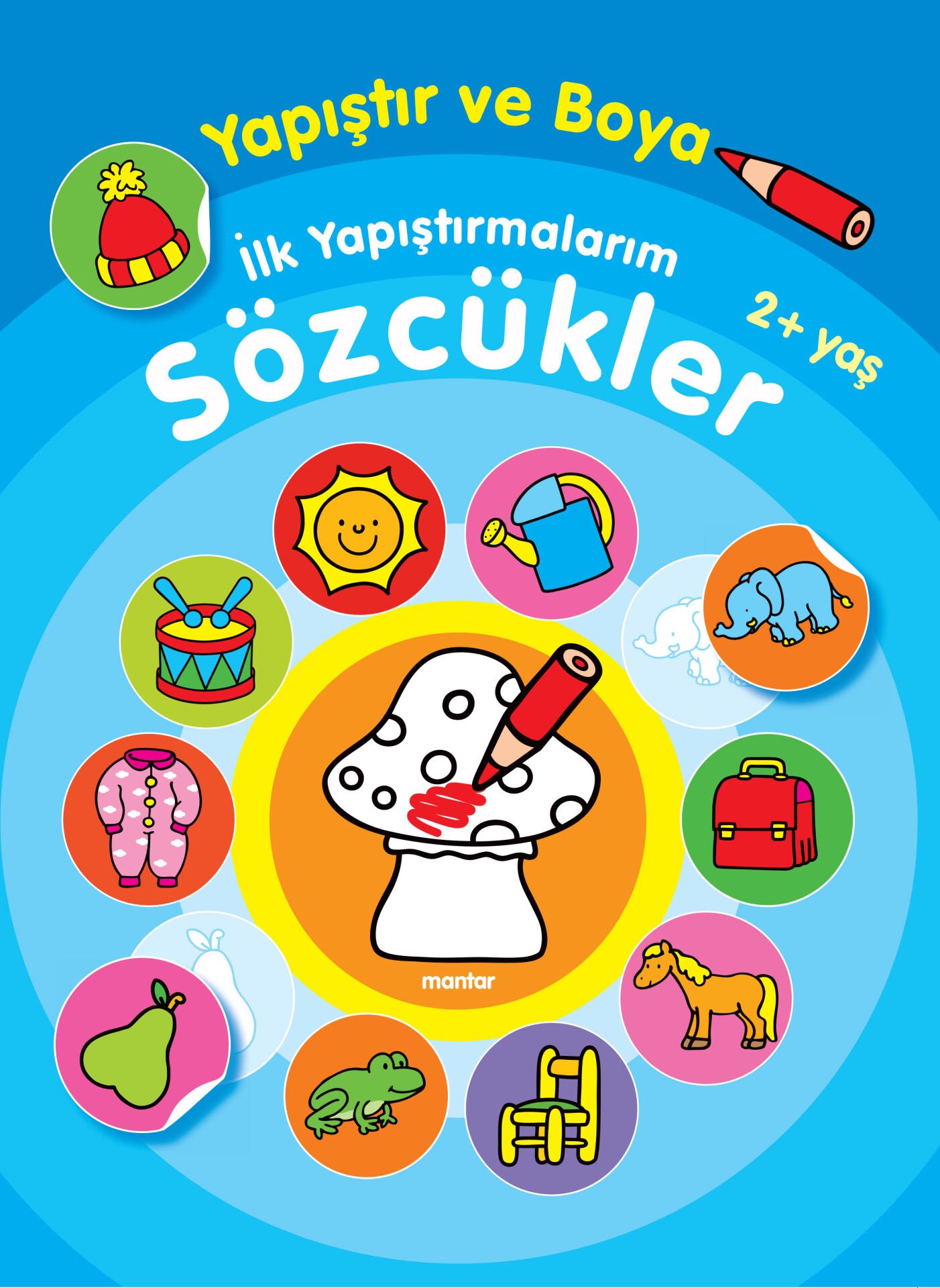 Parıltı Yayıncılık  Yapıştır Ve Boya İlk Yapıştırmalarım Sözcükler 3+ Yaş