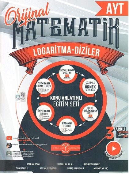 2027 Orijinal Yayınları Ayt Matematik Logaritma Diziler Konu Anlatım Fasikülü