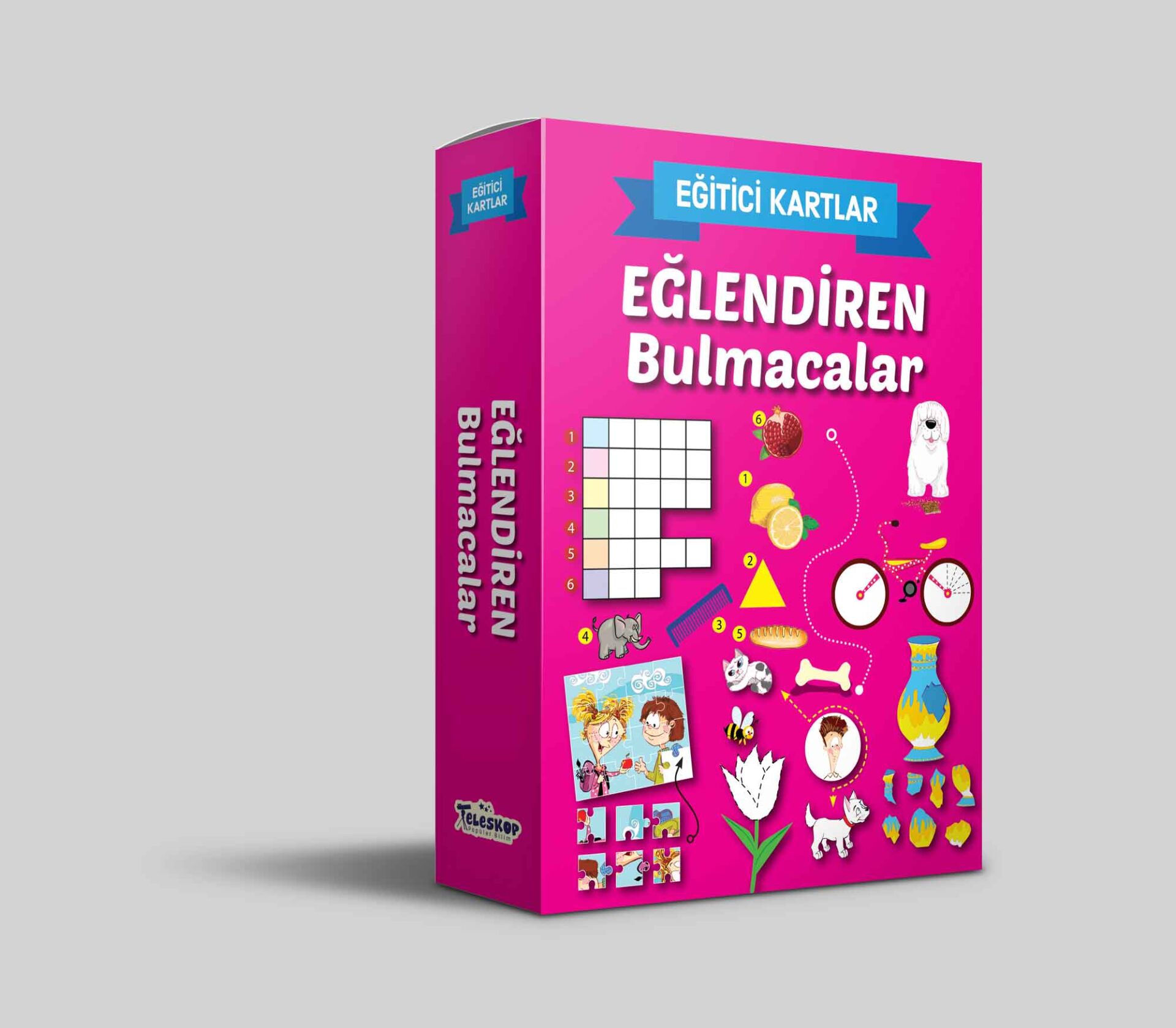Teleskop Eğitici Kartlar Eğlendiren Bulmacalar