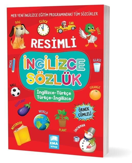 2027 Ema Kitap Resimli İngilizce-Türkçe /Türkçe-İngilizce Sözlük