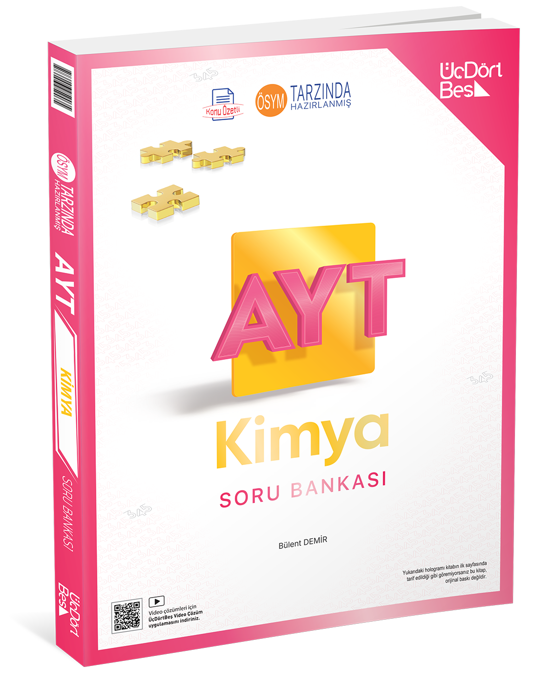 Üç Dört Beş Yayınları Ayt Kimya Soru Bankası